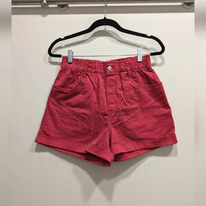 Hot Pink A-line High Waist Shorts Size Small